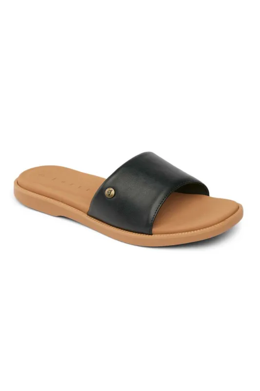 Reef Sunny Arrianah Slide Sandals for Women in Black | CJ6162 made by Reef