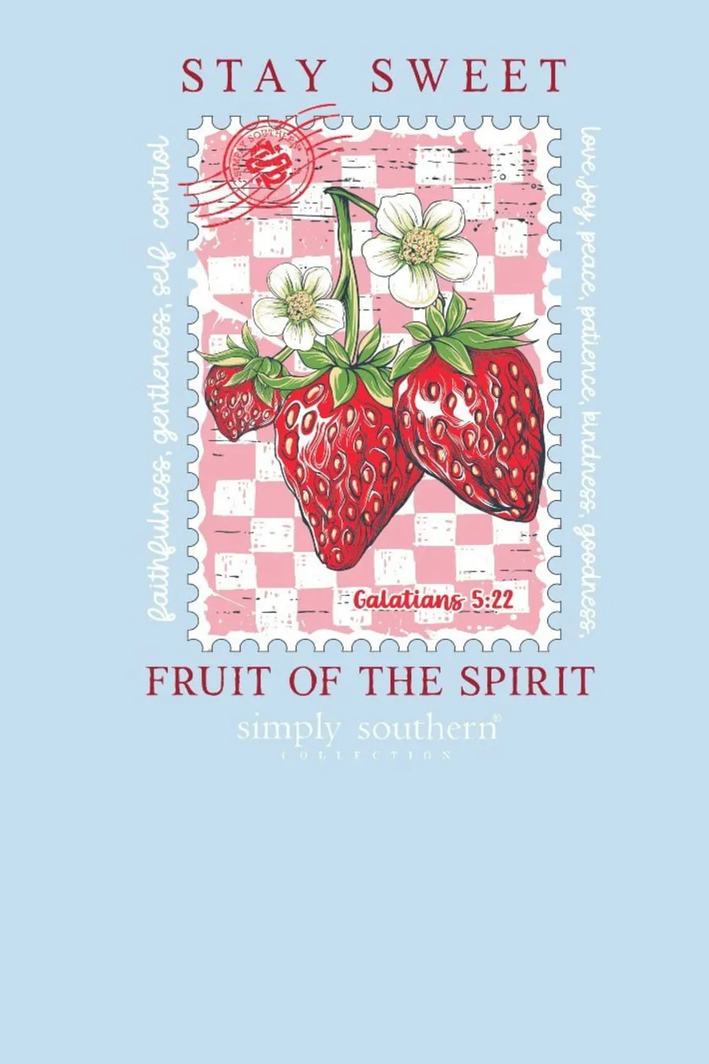 Simply Southern Plus Size Fruit of the Spirit T-Shirt for Women in Ice | EXT-SS-SPIRITFRUIT-ICE sold by Glik’s product image thumbnail 2
