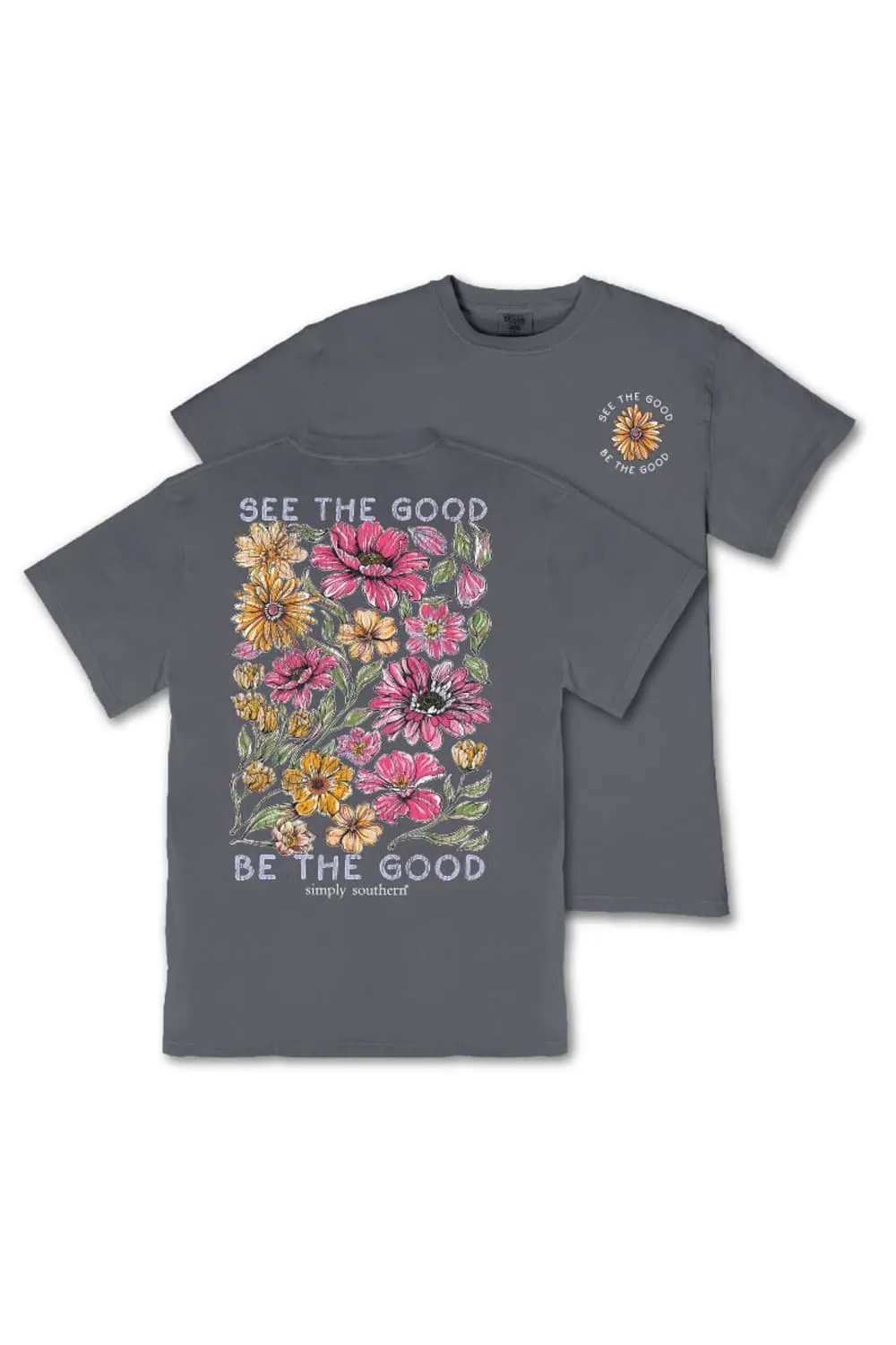 Simply Southern Plus Size See the Good T-Shirt for Women in Graphite | EXT-MINWASH-THEGOOD-GRPHT sold by Glik’s