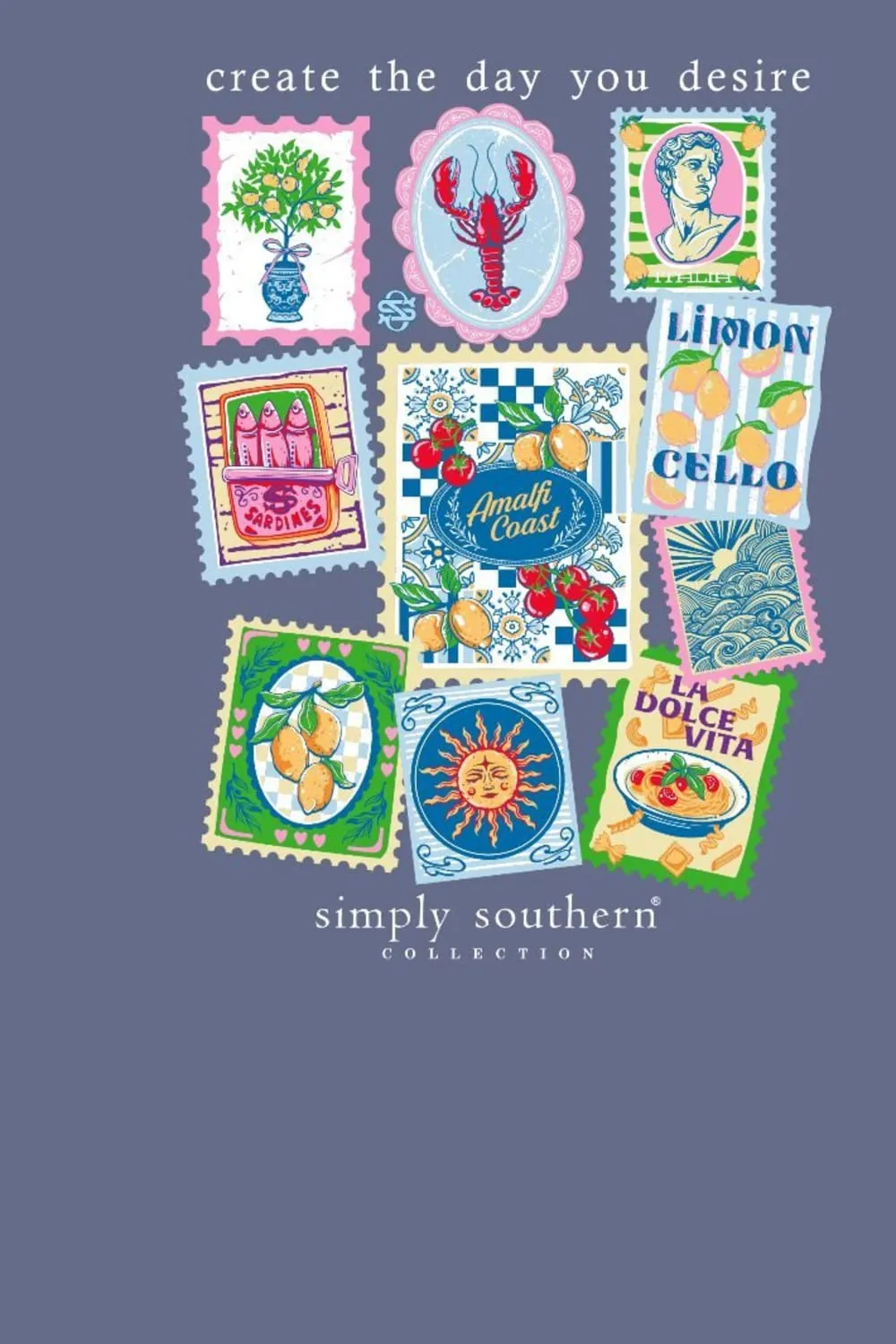 Simply Southern Plus Size Create The Day You Desire T-Shirt for Women in Denim | EXT-SS-DESIRE-DENIM sold by Glik’s product image thumbnail 2