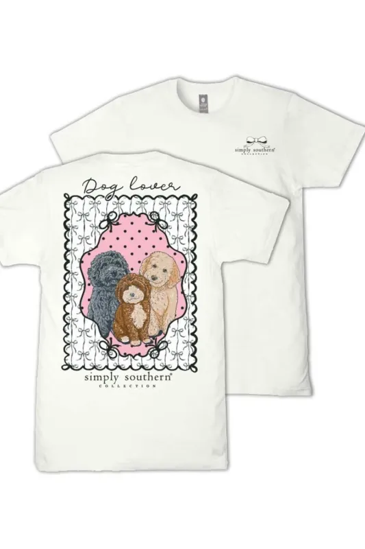 Simply Southern Plus Size Dog Lover T-Shirt for Women | EXT-SS-DOGLOVER-OYSTER made by Simply Southern