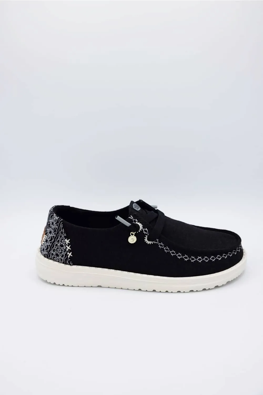 HEYDUDE Womens Wendy Break Surf Jersey Shoes in Black Multi | 45217-0C4 sold by Glik’s product image thumbnail 2