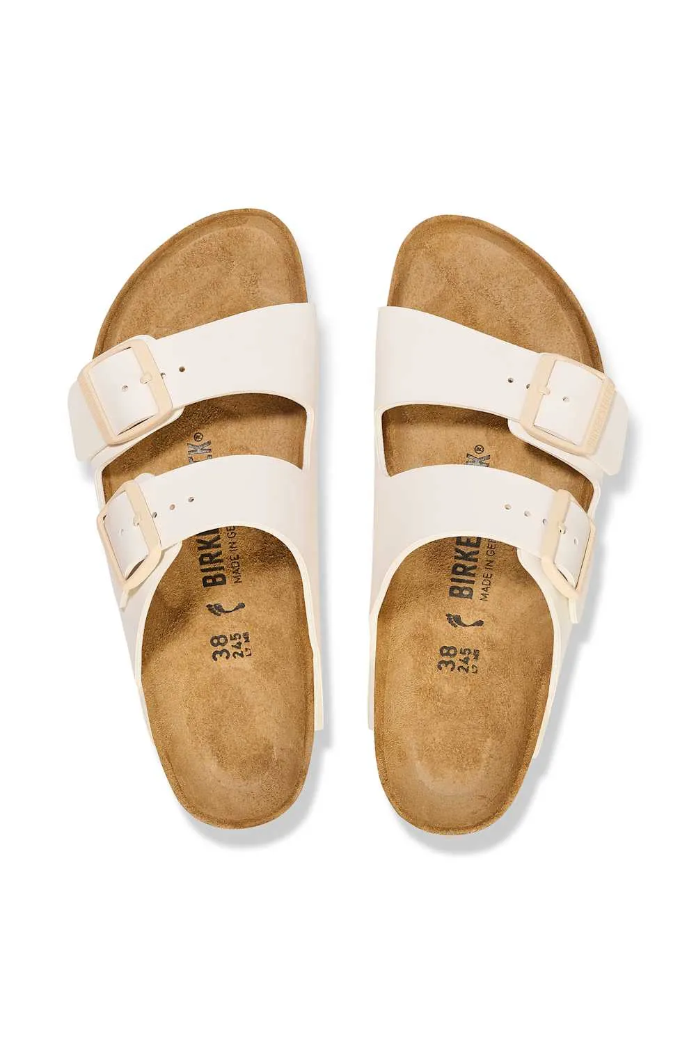 Birkenstock Arizona Birko-Flor Sandals for Women in Eggshell | 1027346 sold by Glik’s product image thumbnail 2