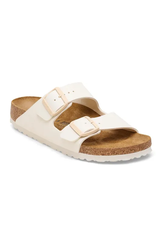 Birkenstock Arizona Birko-Flor Sandals for Women in Eggshell | 1027346 made by Glik’s