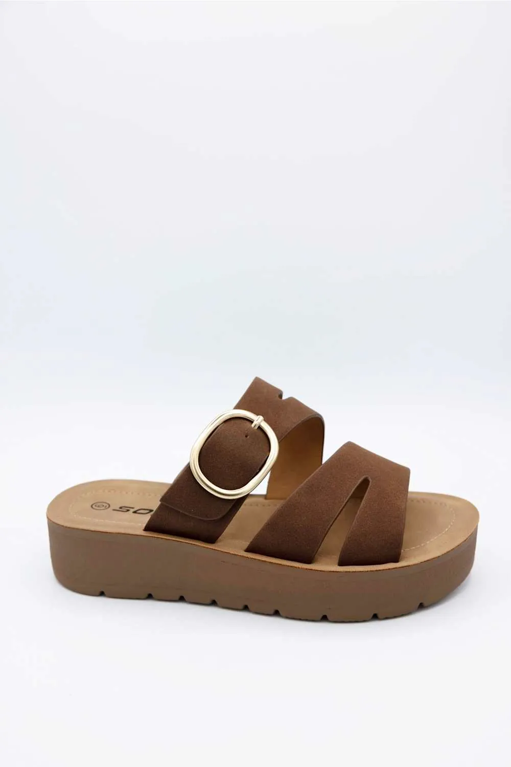 Soda Hanson Platform Sandals for Women in Brown | HANSON-S BROWN sold by Glik’s product image thumbnail 2