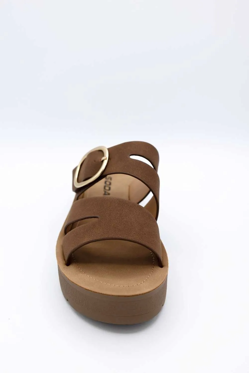 Soda Hanson Platform Sandals for Women in Brown | HANSON-S BROWN sold by Glik’s product image thumbnail 3
