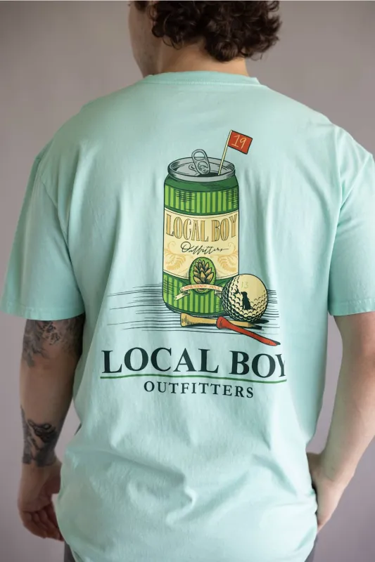 Local Boy 19th Hole T-Shirt for Men in Blue | L1000754-ISR-BLUE made by Glik’s