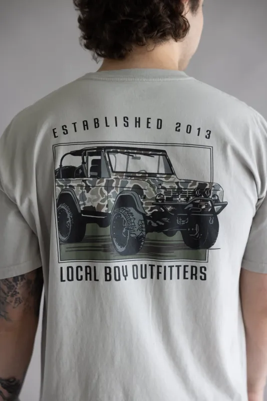 Local Boy Bronco T-Shirt for Men in Silver | L1000749-SIL-SILVER made by Glik’s
