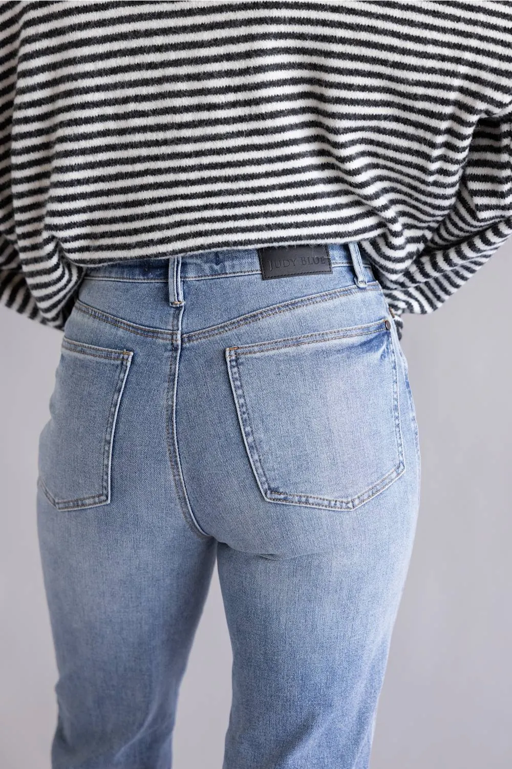 Judy Blue High Rise Tummy Control Slim Straight Jeans for Women | 881084REG sold by Glik’s product image thumbnail 3