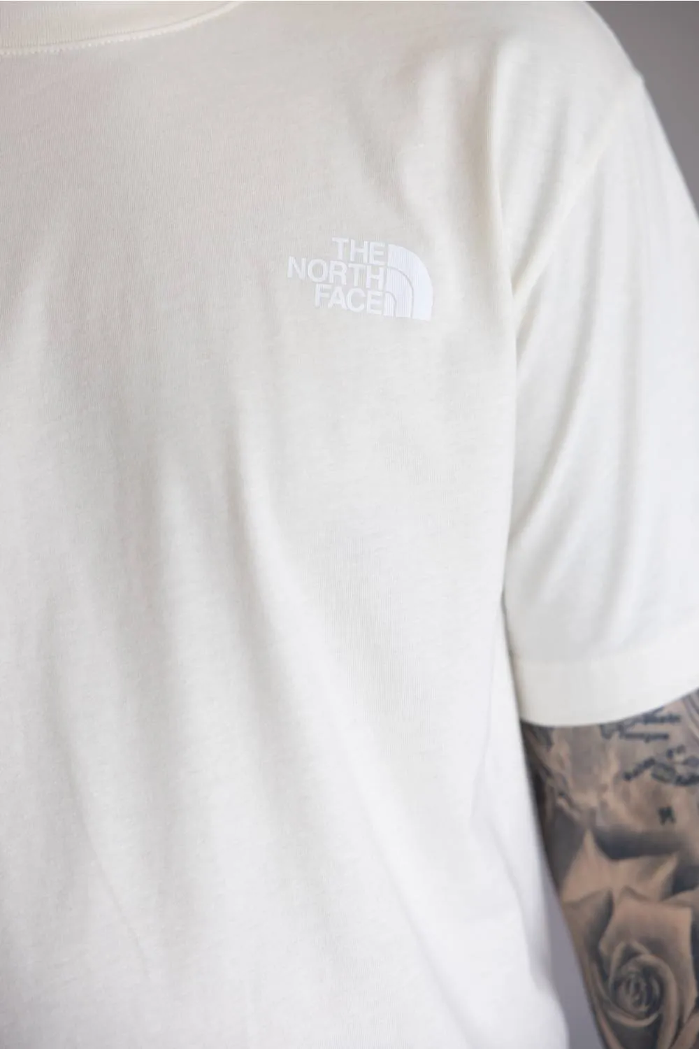 The North Face Red White & Blue Tee for Men in White Dune | NF0A8GPQ-QLI sold by Glik’s product image thumbnail 4