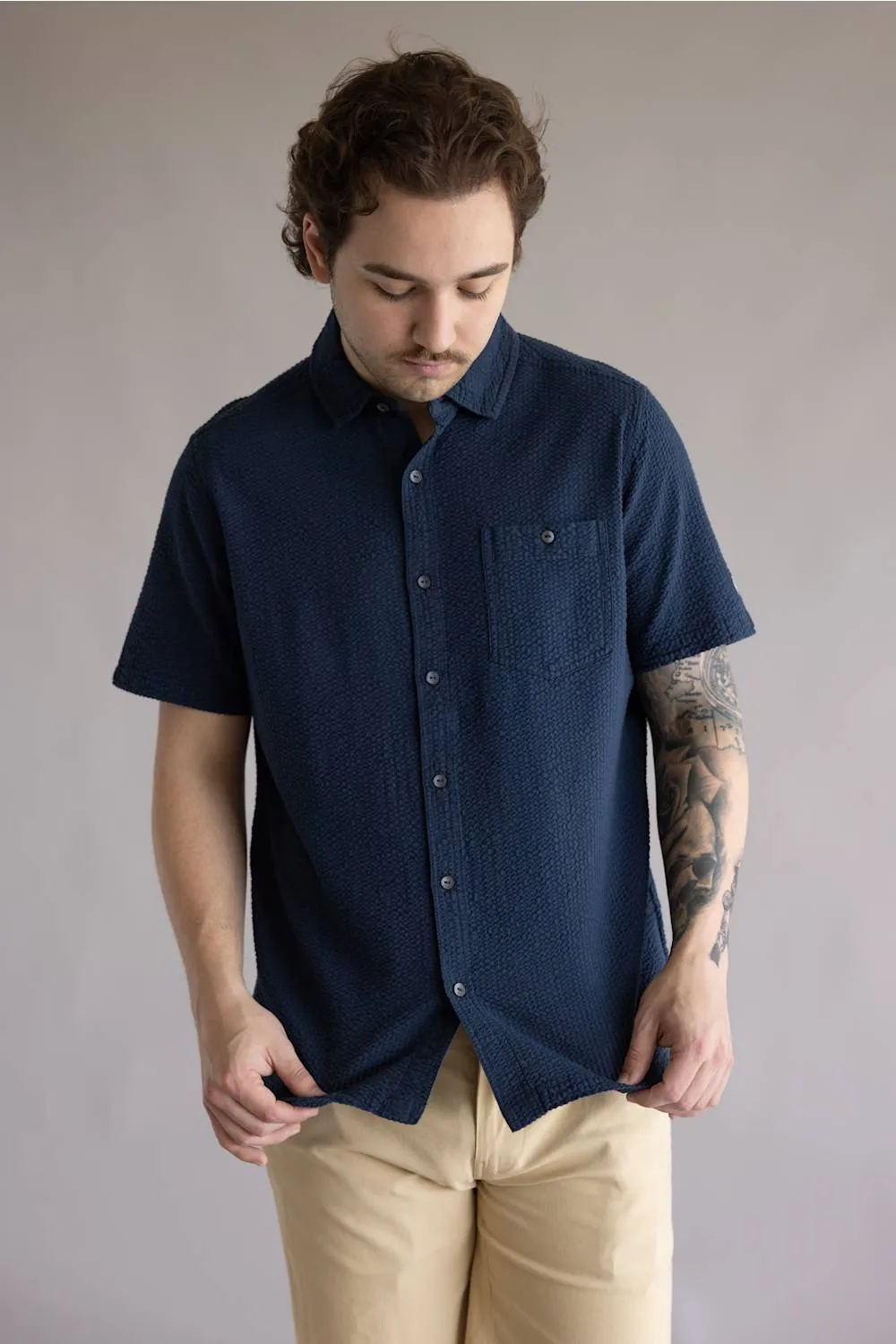 Kuhl Kastaway Button Up Shirt for Men in Pirate Blue | 7542-PIRATE BLUE sold by Glik’s product image thumbnail 4