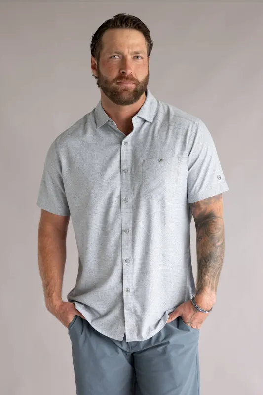 Kuhl Persuadr Button Up Shirt for Men in Ash | 7428-ASH made by Kuhl