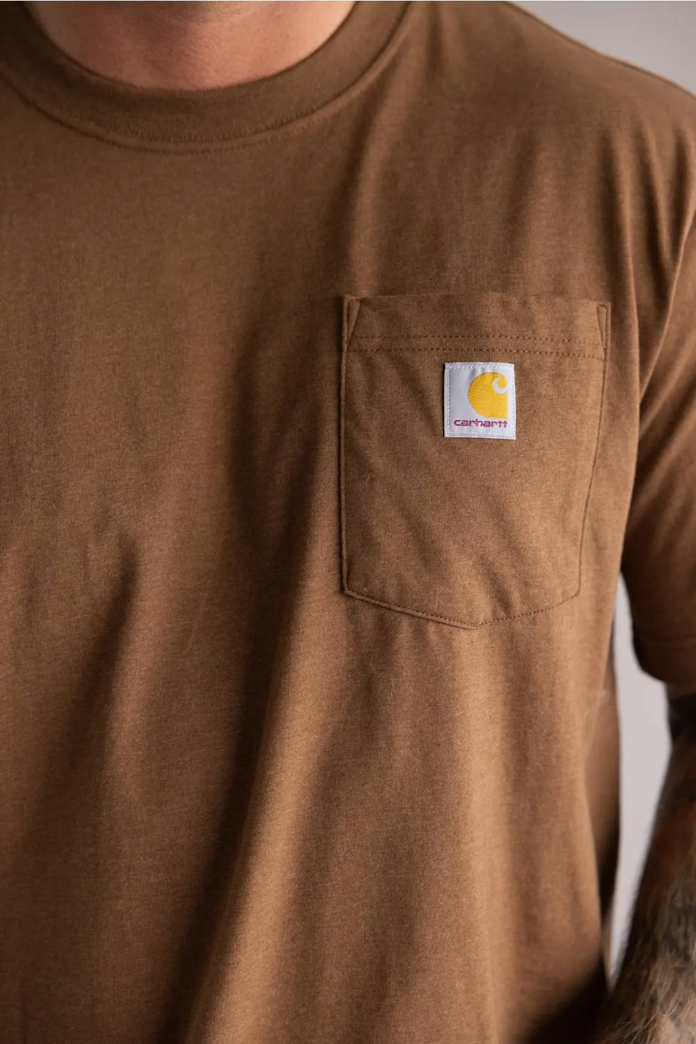 Carhartt Irvine Relaxed Outdoor T-Shirt for Men in Brown | 107447-RC8-DUCK sold by Glik’s product image thumbnail 3
