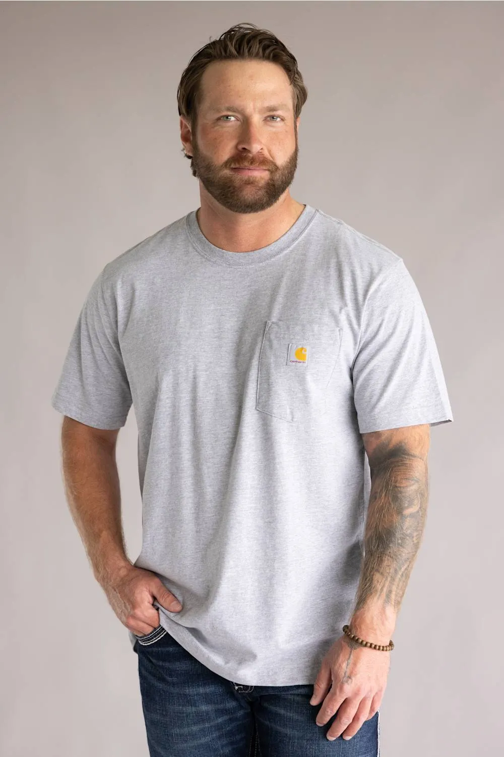 Carhartt Relaxed Horse T-Shirt for Men in Gray | 107292-034-GRAY sold by Glik’s product image thumbnail 2
