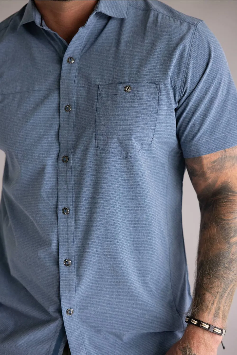 Kuhl Optimizr Button Up Shirt for Men in Endless Sea | 7316-ENDS-ENDLESSSEA sold by Glik’s product image thumbnail 2