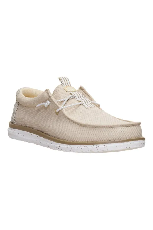 HEYDUDE Men’s Wally Mesh Neutrals Shoes in Island Neutral | 45301-0QF made by Hey Dude