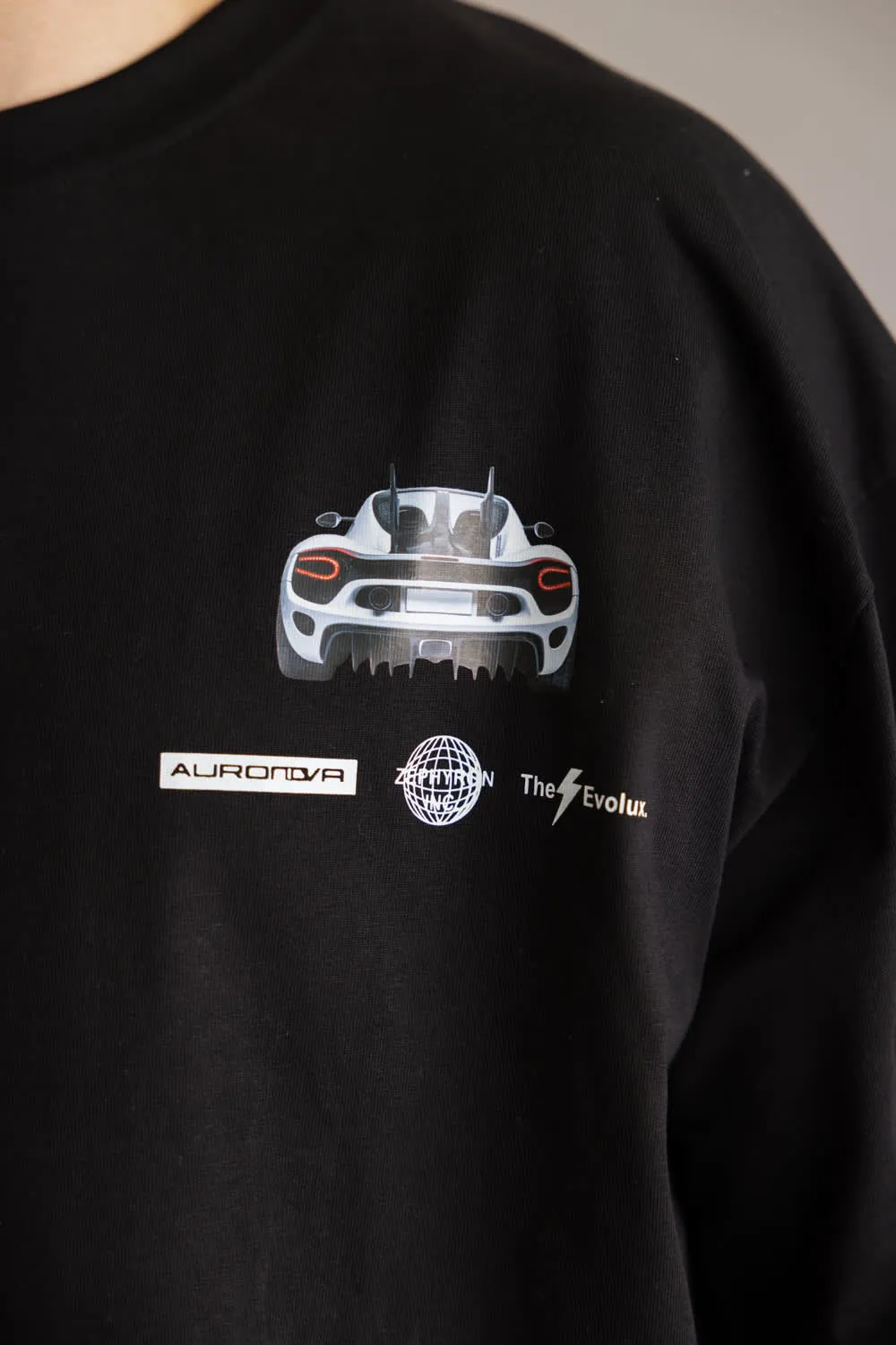 Car Graphic T-Shirt for Men in Black | CKTS-D380 BLACK sold by Glik’s product image thumbnail 4