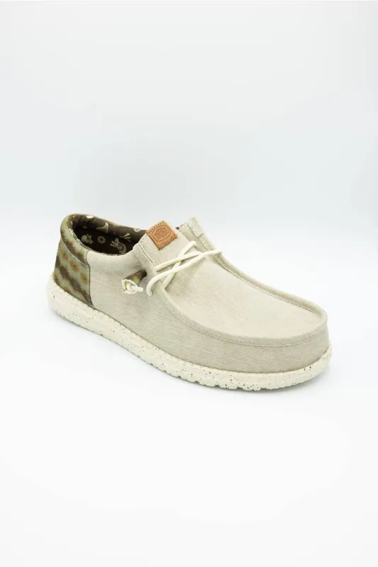 HEYDUDE Men’s Wally Funk Teton Shoes in Tan | 45291-2UG made by Hey Dude