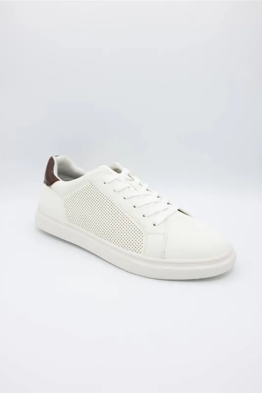 Steve Madden Philip Lace Up Sneakers for Men in White | MPHILIP-WHITE made by Glik’s