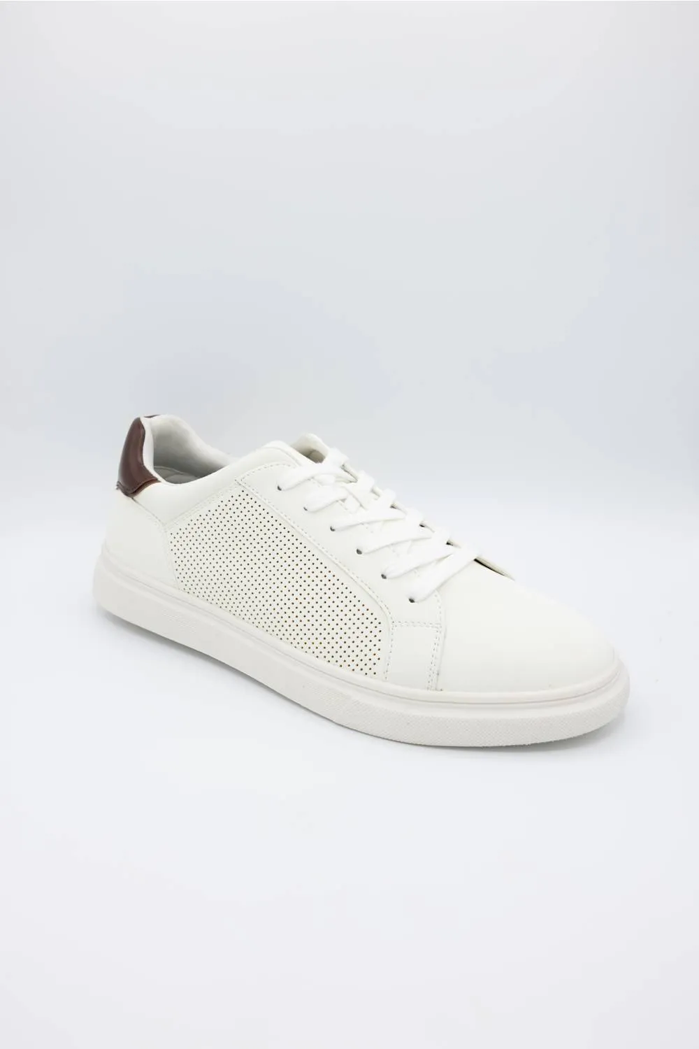 Steve Madden Philip Lace Up Sneakers for Men in White | MPHILIP-WHITE sold by Glik’s