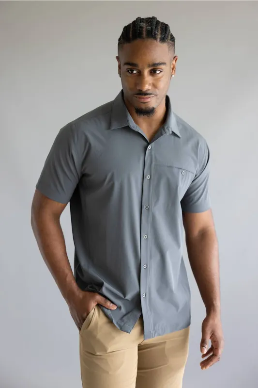 Kuhl Renegade Shirt for Men in Hurricane Grey | 3069-HURRICANE GREY made by Glik’s