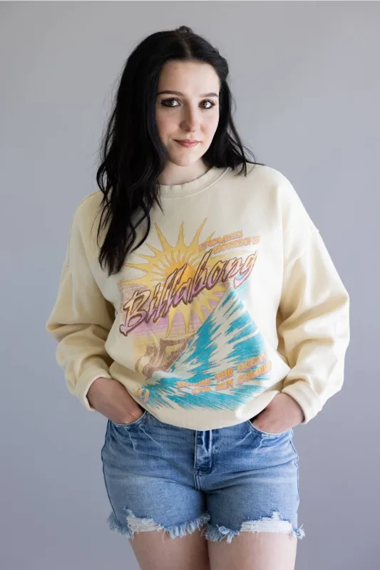 Billabong Echo Sweatshirt for Women in White Cap | BL000214W-WCP made by Billabong