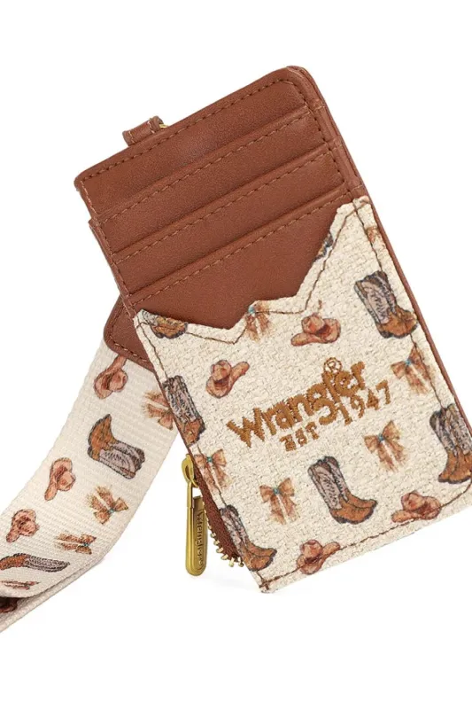 Wrangler Western Print Wallet for Women in Tan | WG524-W005-TN made by Montana West