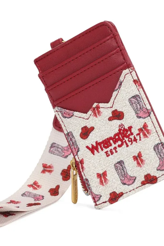 Wrangler Western Print Wallet for Women in Pink | WG524-W005-PK made by Montana West