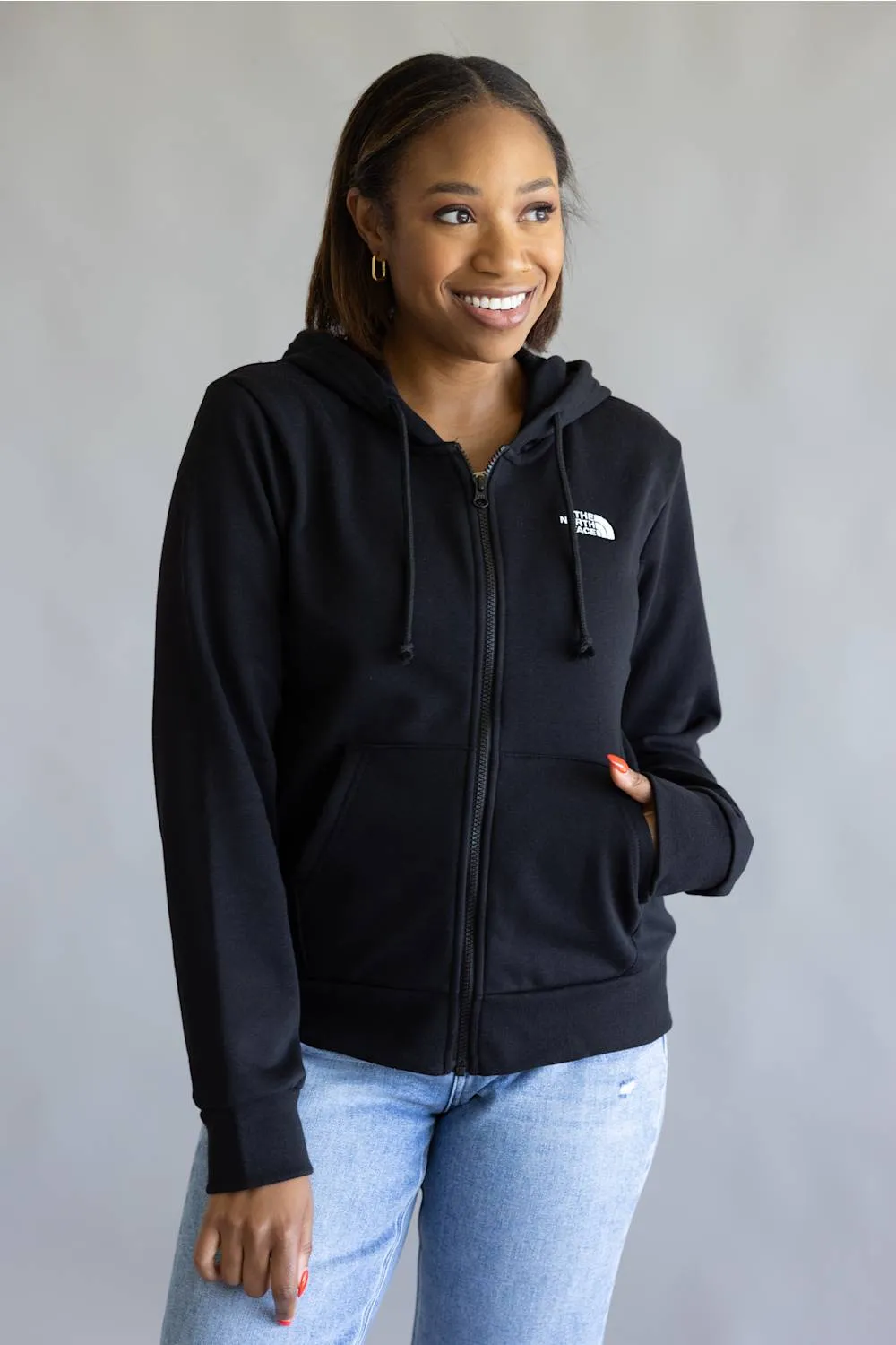 The North Face Evolution Simple Dome Full Zip Hoodie for Women in Black | NF0A8EU0-JK3 sold by Glik’s product image thumbnail 2