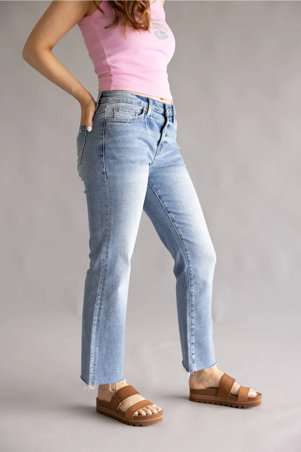 Mica Mid Rise Ankle Straight Jeans for Women | MDP-T3864B sold by Glik’s product image thumbnail 5