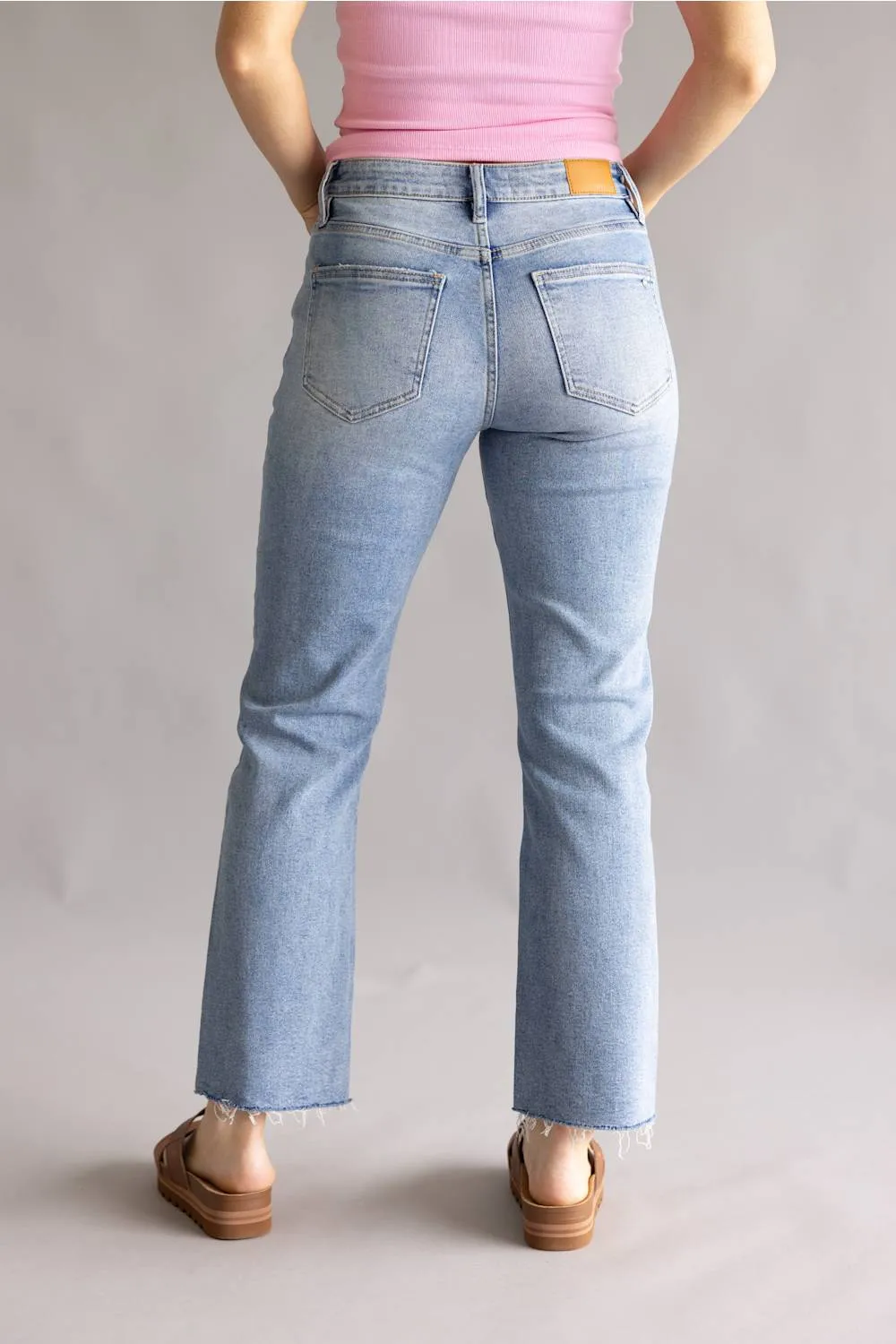 Mica Mid Rise Ankle Straight Jeans for Women | MDP-T3864B sold by Glik’s product image thumbnail 3