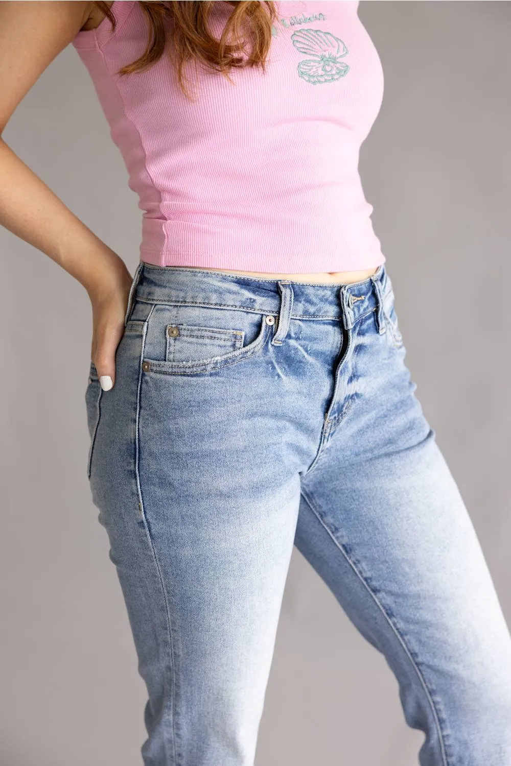Mica Mid Rise Ankle Straight Jeans for Women | MDP-T3864B sold by Glik’s product image thumbnail 2