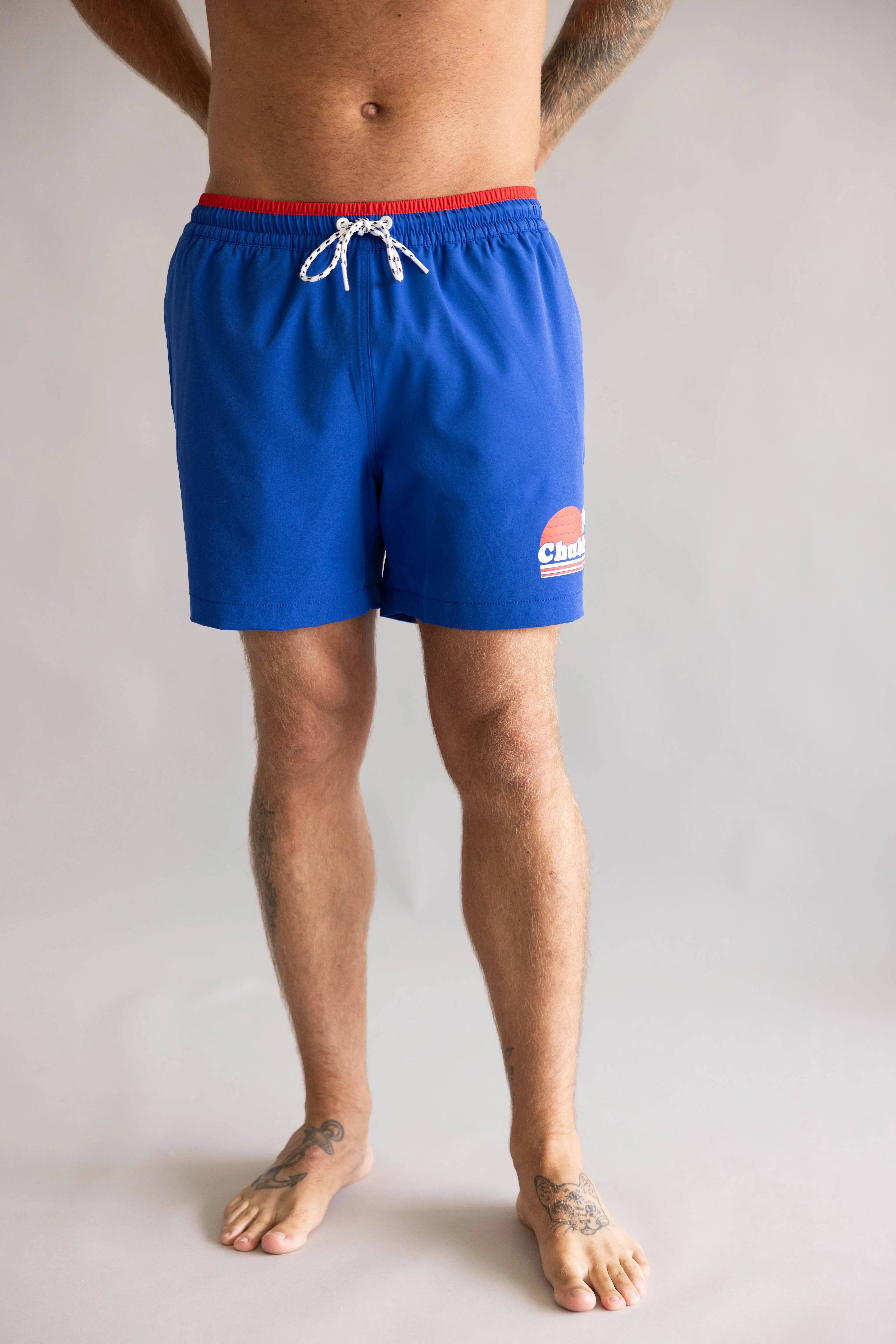 Chubbies Classic Ol’ College Try 5.5” Swim Trunks for Men in Bright Blue | 126261-34 BLUE sold by Glik’s product image thumbnail 2