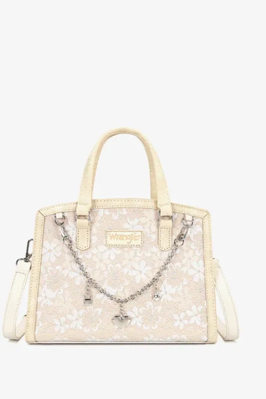 Wrangler Western Chic Lace Tote Bag for Women in Tan | WG455-8130-TN made by Montana West