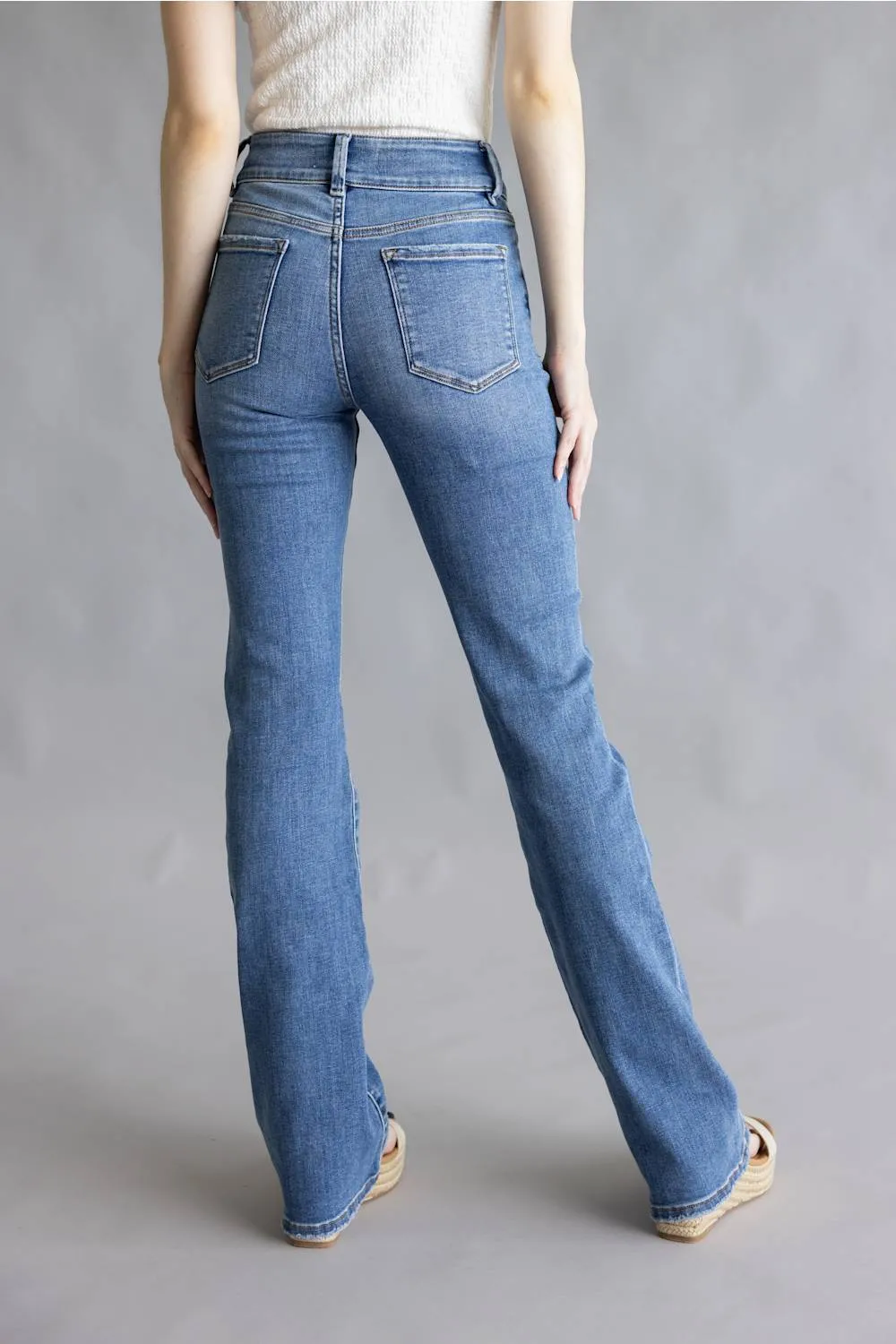 Vervet High Rise Center Seam Bootcut Jeans for Women | T7460 sold by Glik’s product image thumbnail 4