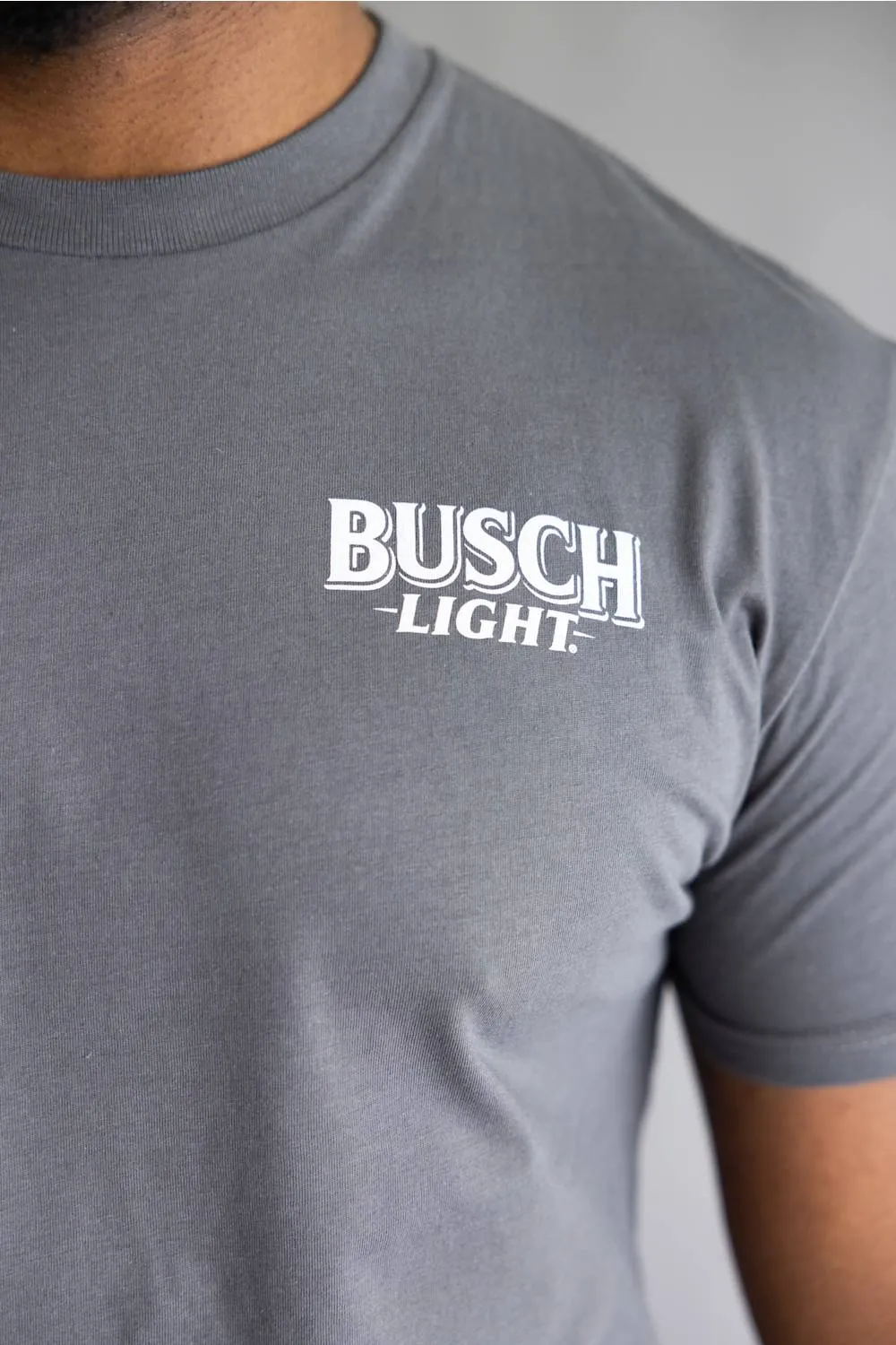 JEDCo Busch Light Mountain Lab T-Shirt for Men in Charcoal | 7163-CHARCOAL sold by Glik’s product image thumbnail 3