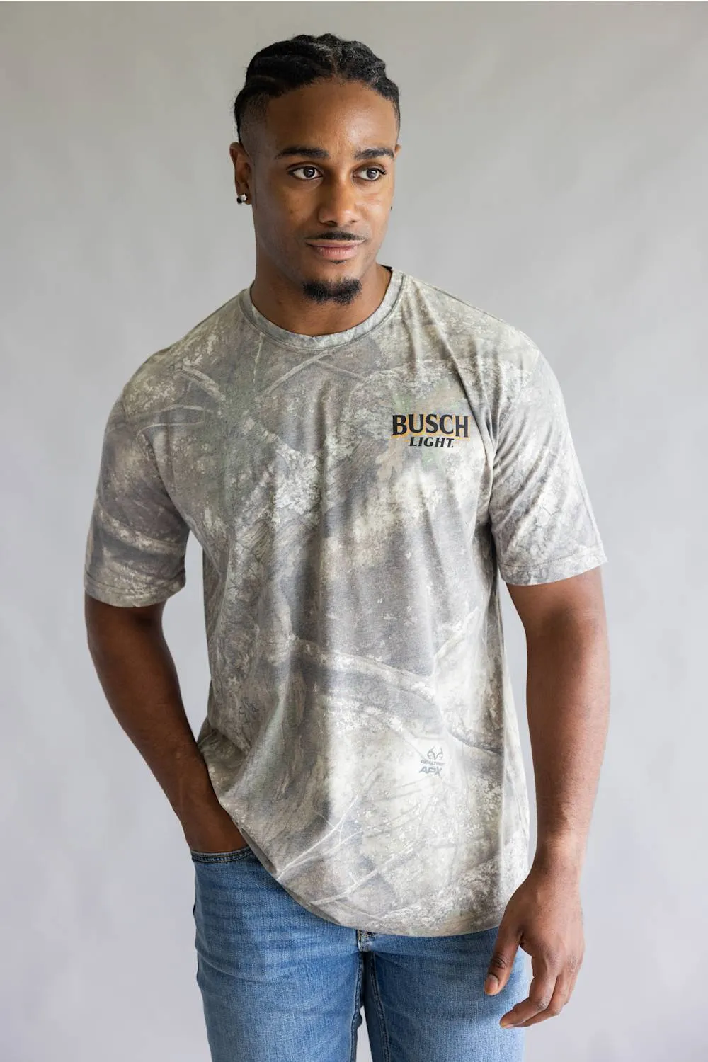 JEDCo Busch Lab T-Shirt for Men in Washed Camo | 7225-WASHCAMO sold by Glik’s product image thumbnail 2