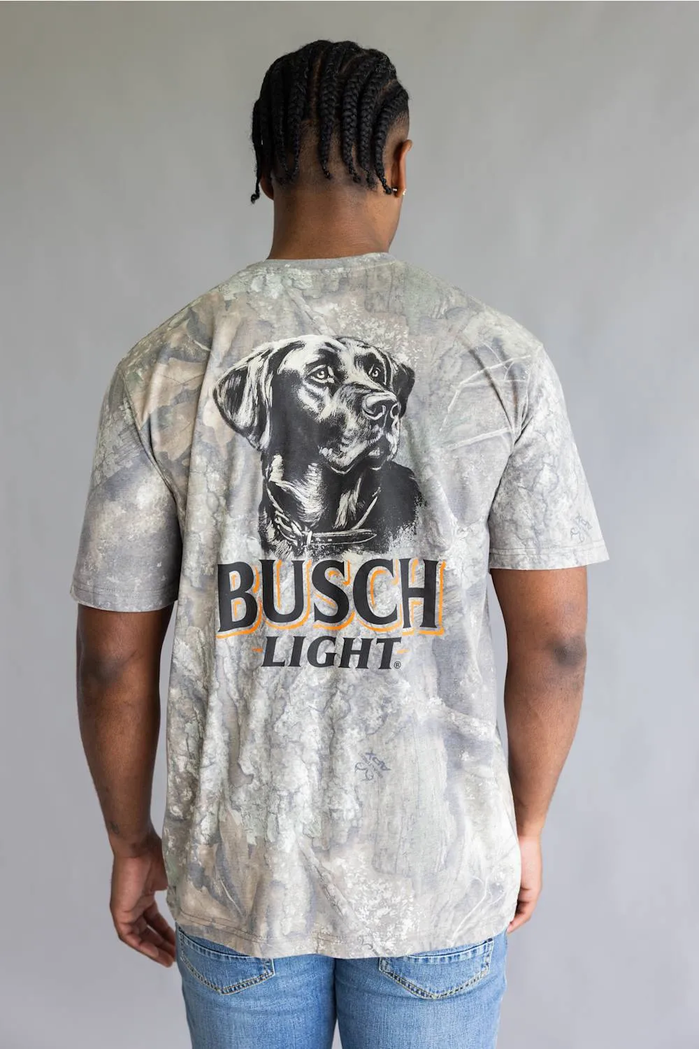 JEDCo Busch Lab T-Shirt for Men in Washed Camo | 7225-WASHCAMO sold by Glik’s product image thumbnail 3