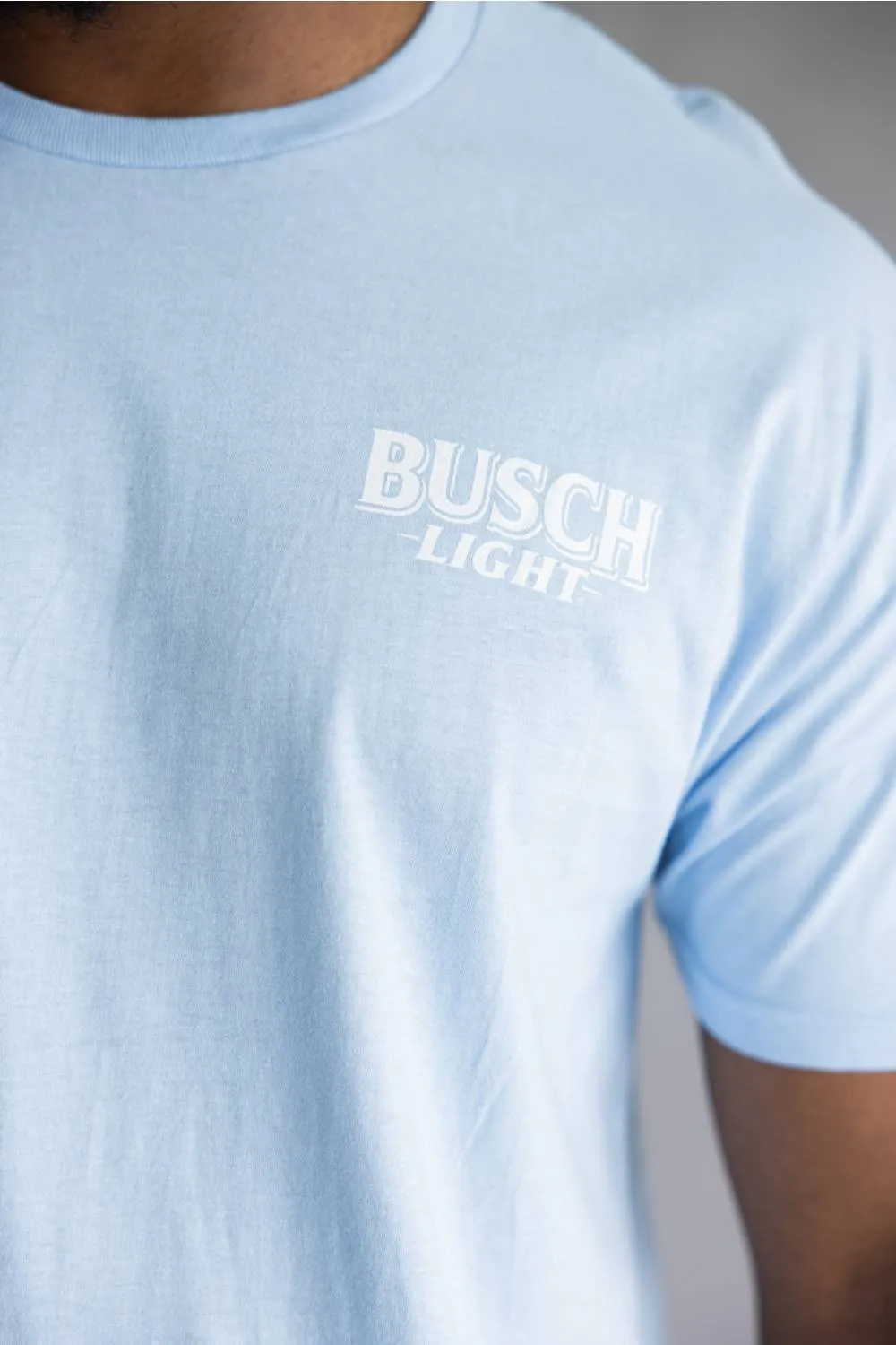 JEDCo Busch Light Duck Marsh T-Shirt for Men in Light Blue | 7178-LTBLUE sold by Glik’s product image thumbnail 4