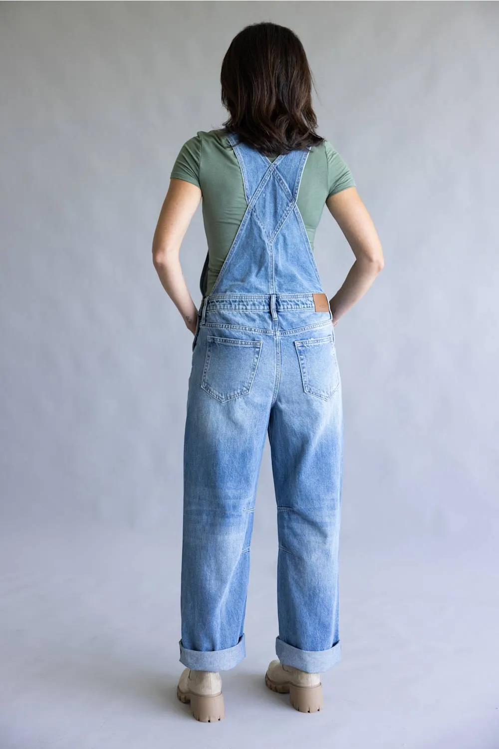 Hidden Dylan Denim Overalls for Women in Medium Wash | HD8137-MD sold by Glik’s product image thumbnail 4