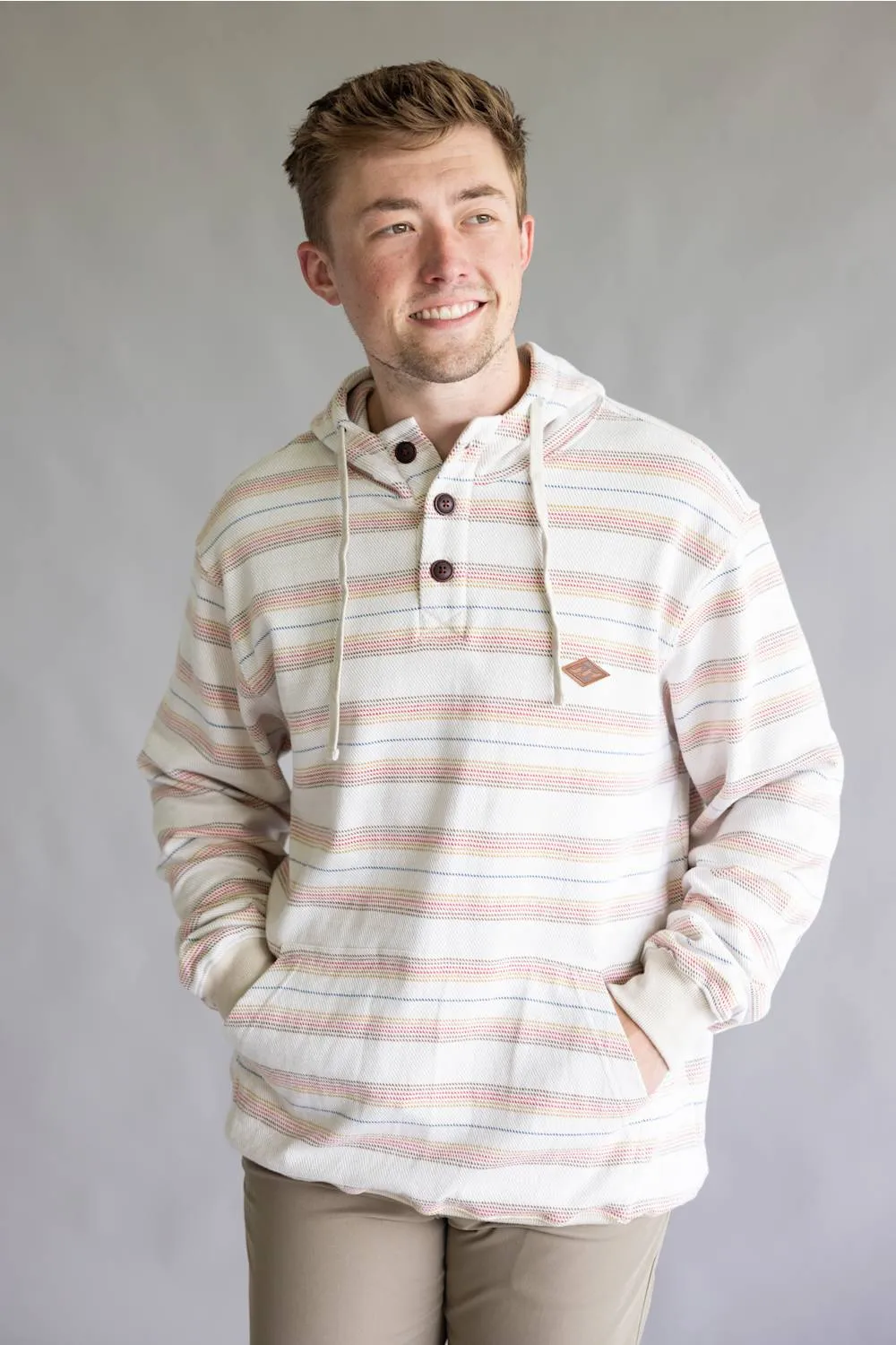 Billabong Rancho Pullover Hoodie for Men in Oatmeal sold by Glik’s