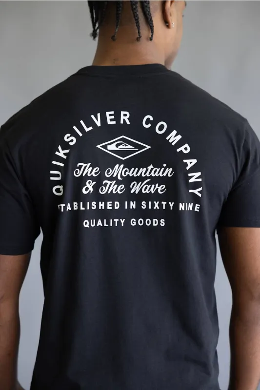 Quicksilver Garage Days T-Shirt for Men in Black | QS000828Y-BLK-BLACK made by Glik’s