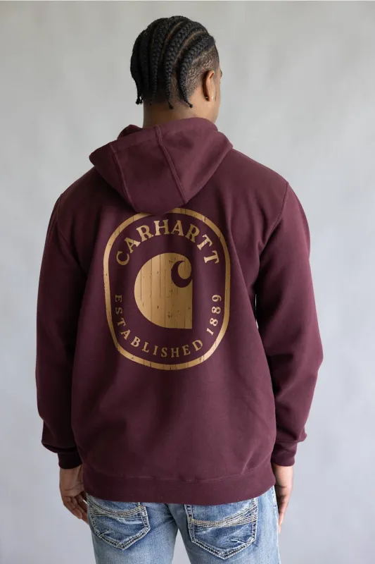 Carhartt Paxton Hoodie for Men in Port | 107832-PRT-PORT made by Carhartt