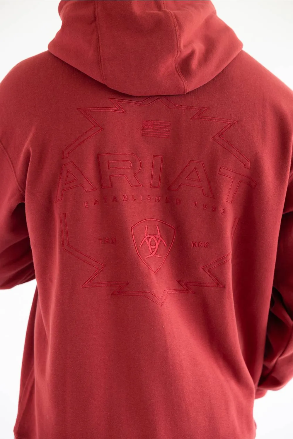 Ariat Archstar Hoodie for Men in Brick Red sold by Glik’s product image thumbnail 3