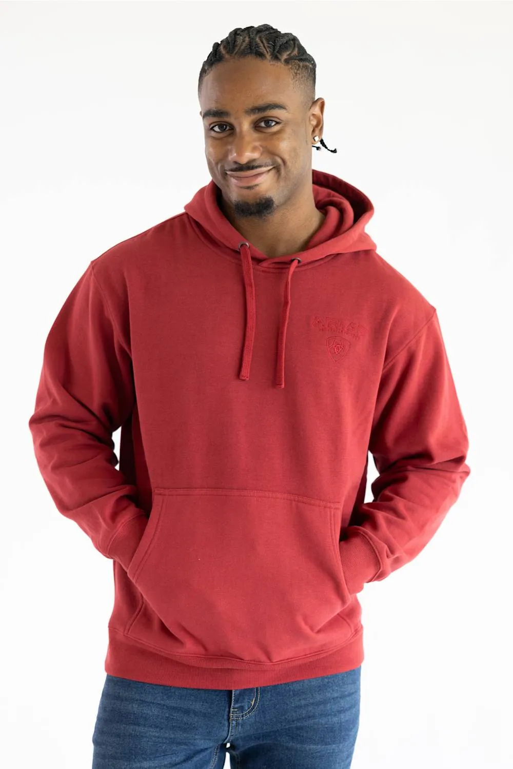Ariat Archstar Hoodie for Men in Brick Red sold by Glik’s product image thumbnail 4