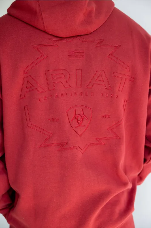 Ariat Archstar Hoodie for Men in Brick Red | 10079524-BRICK RED made by Ariat