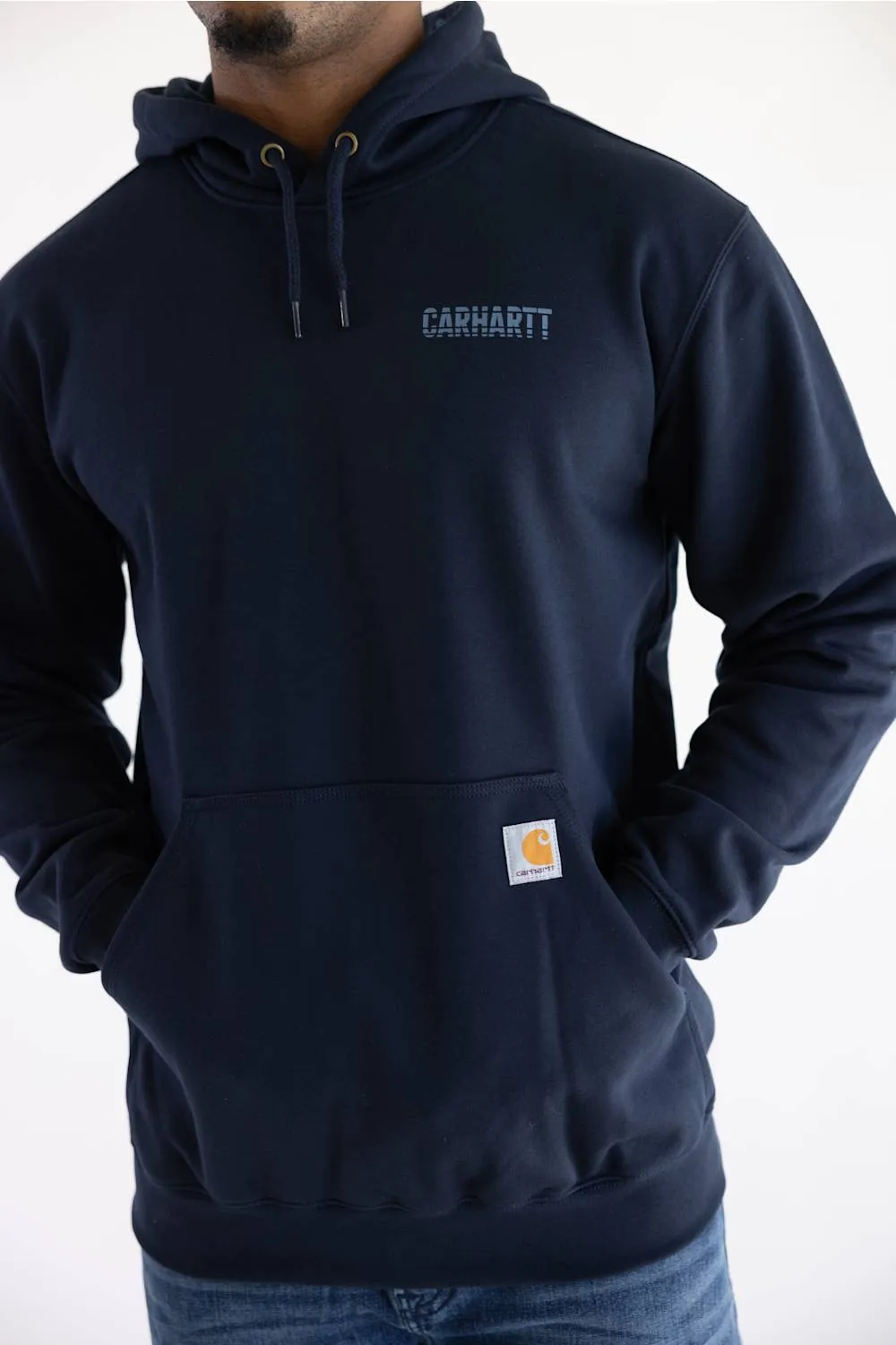 Carhartt Paxton Hoodie for Men in Navy sold by Glik’s product image thumbnail 2