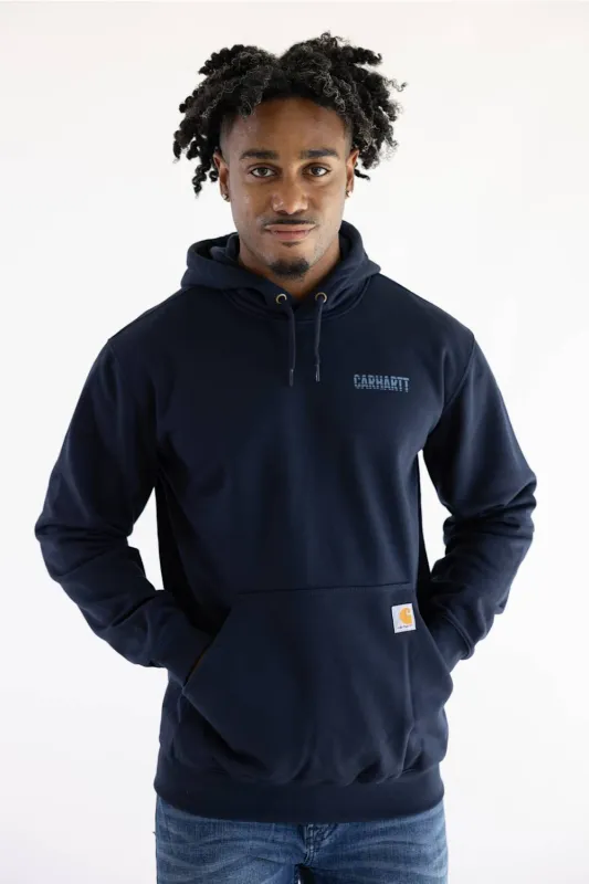 Carhartt Paxton Hoodie for Men in Navy made by Carhartt