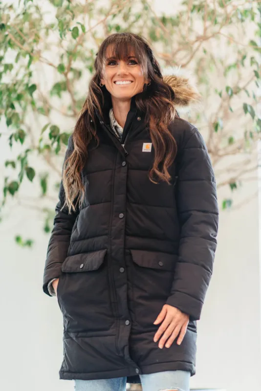 Carhartt Montana Insulated Coat for Women in Black | 105456-N04 sold by Glik’s
