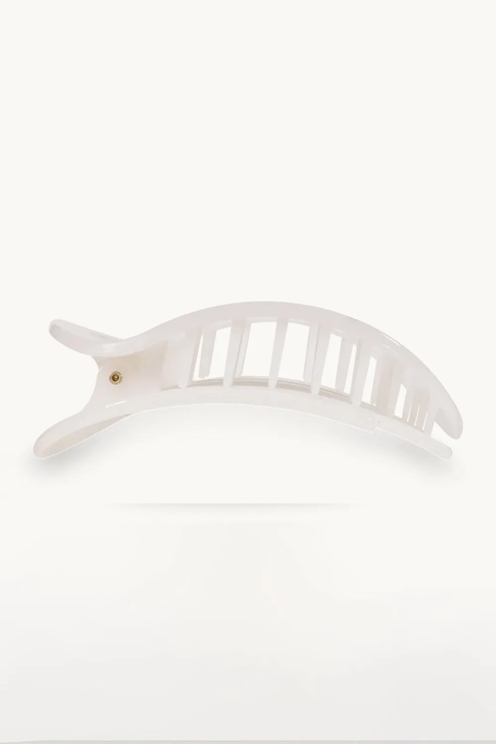 Teleties Large Flat Round Clip in White | TT-FCL01-004 sold by Glik’s product image thumbnail 3